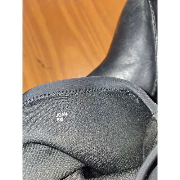 Donald J Pliner Pull On Over The Knee Joan Stretch Leather Boots Black Size 6M - Picture 6 of 11